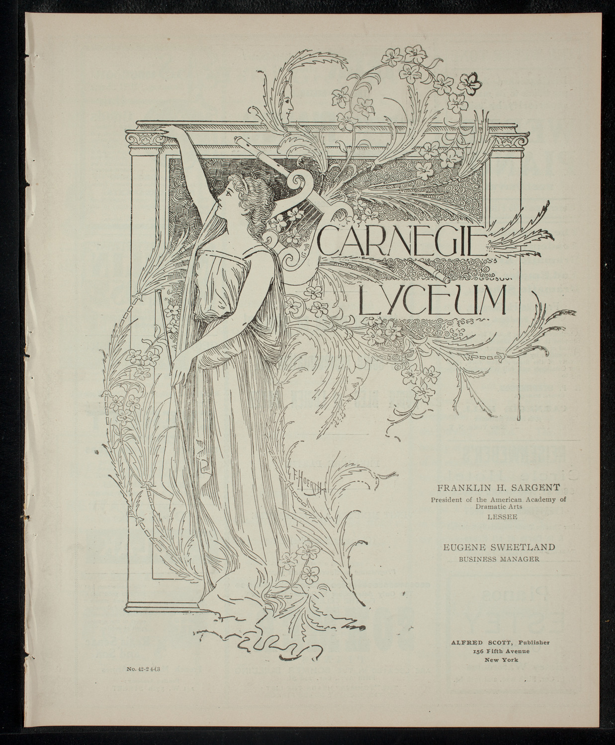 Numa Bles and Lucien Boyer, February 4, 1903, program page 1