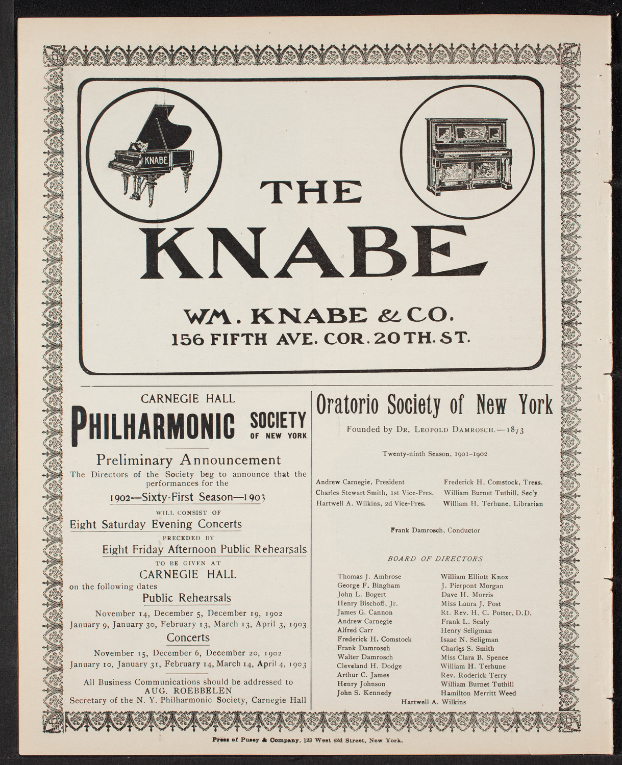 David Bispham, Baritone, April 27, 1902, program page 10