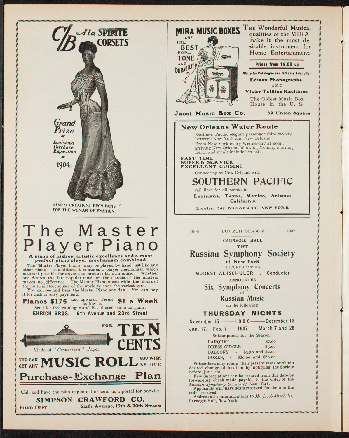 New York Banks' Glee Club, April 17, 1906, program page 8