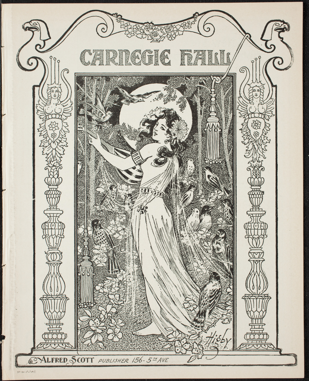 New York Symphony Orchestra, December 16, 1906, program page 1