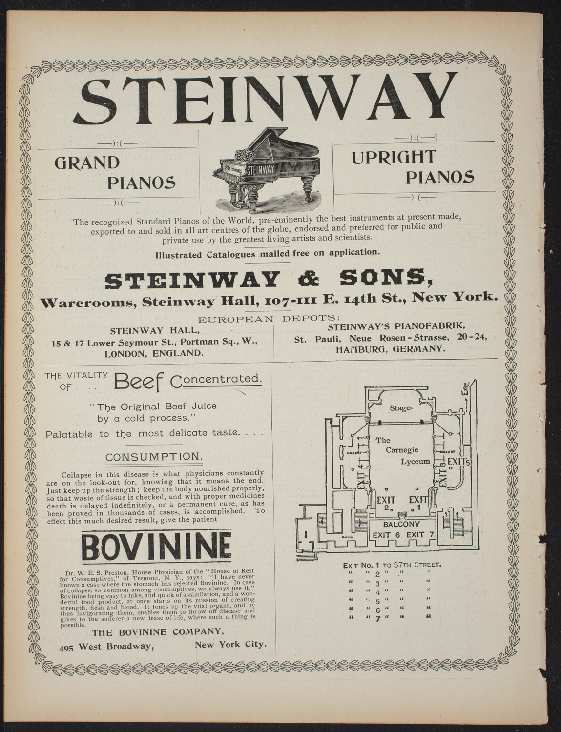 Smith College Class of 1895: "A Midsummer Night's Dream", January 2, 1897, program page 8