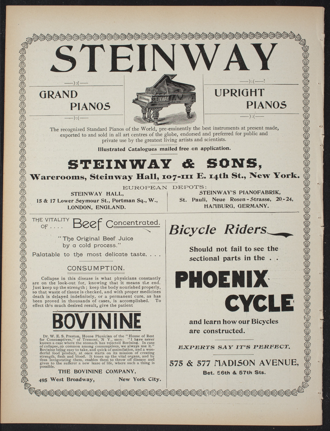 Fordham College Glee, Banjo and Mandolin Clubs, February 12, 1897, program page 8