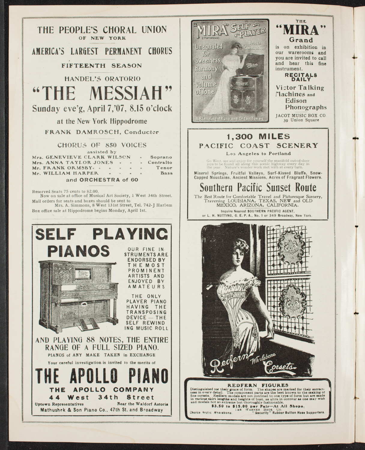 New York Festival Chorus and Orchestra, April 7, 1907, program page 2