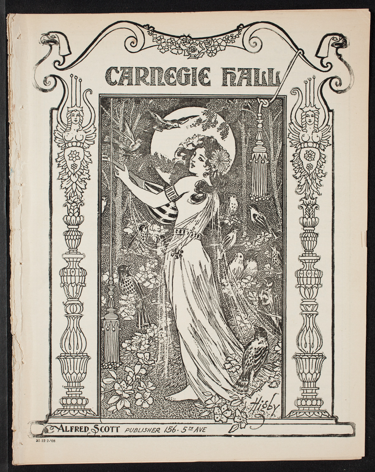 Oratorio Society of New York, December 2, 1908, program page 1