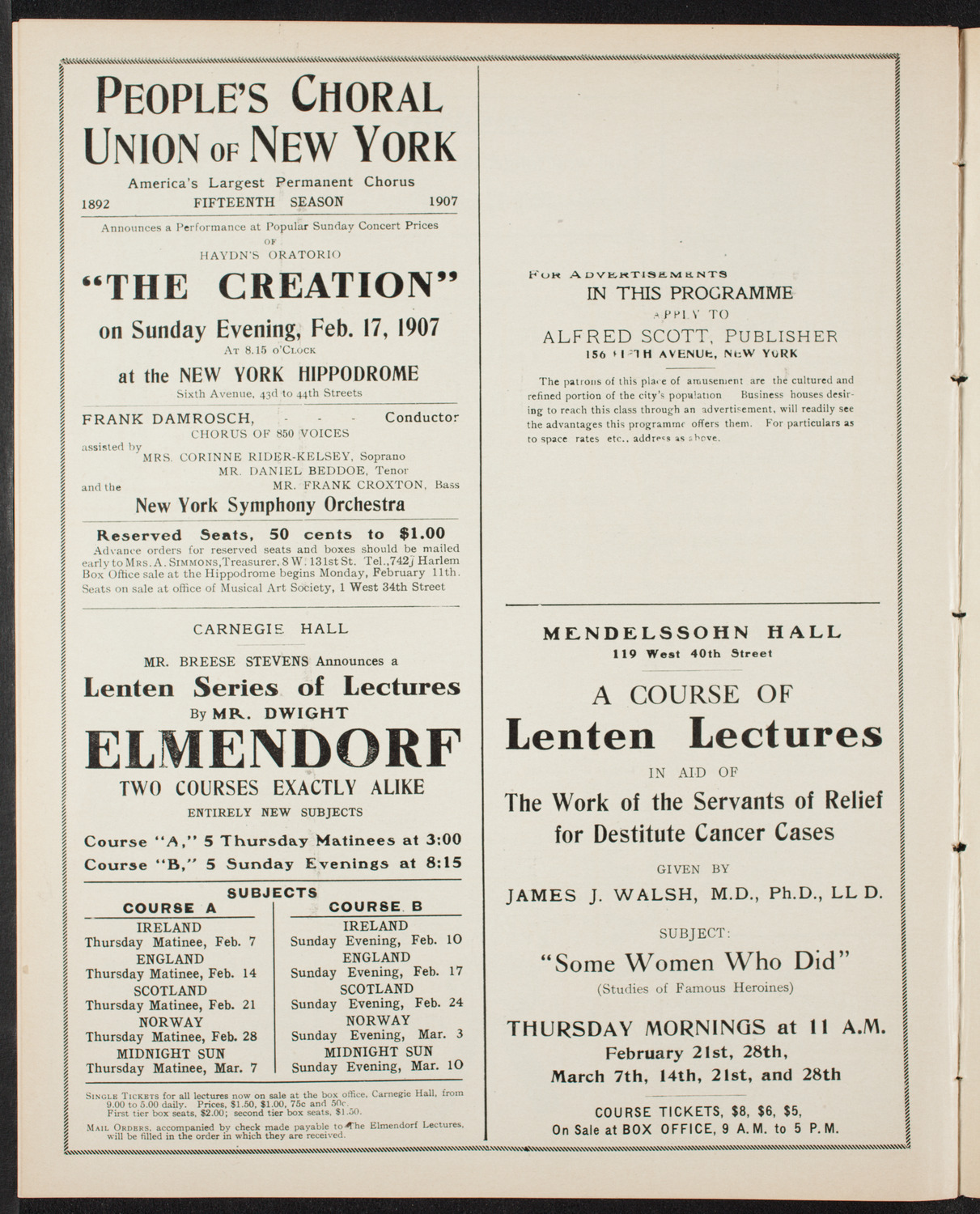 Symphony Concert for Young People, February 9, 1907, program page 10