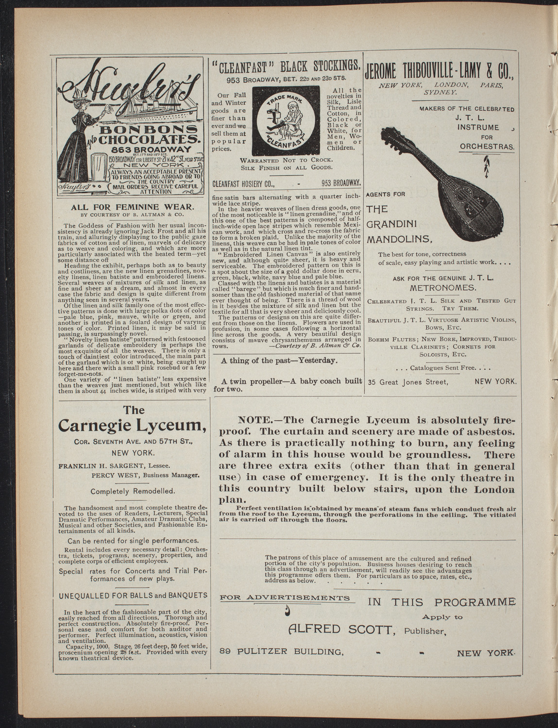 An Evening with Kipling, May 1, 1897, program page 4