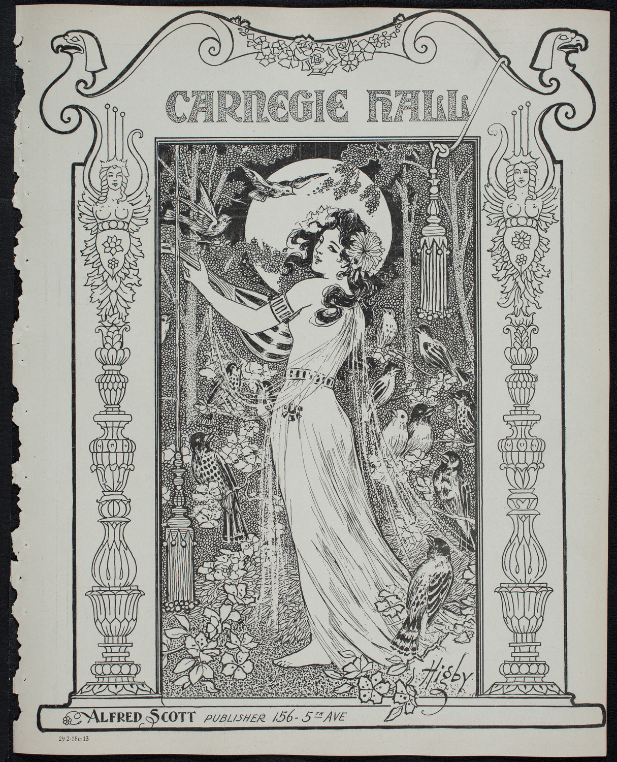 Volpe Symphony Society of New York, February 18, 1913, program page 1