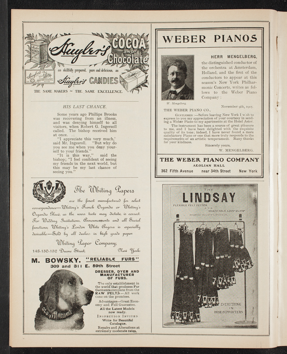 New York Symphony Orchestra, December 12, 1905, program page 6