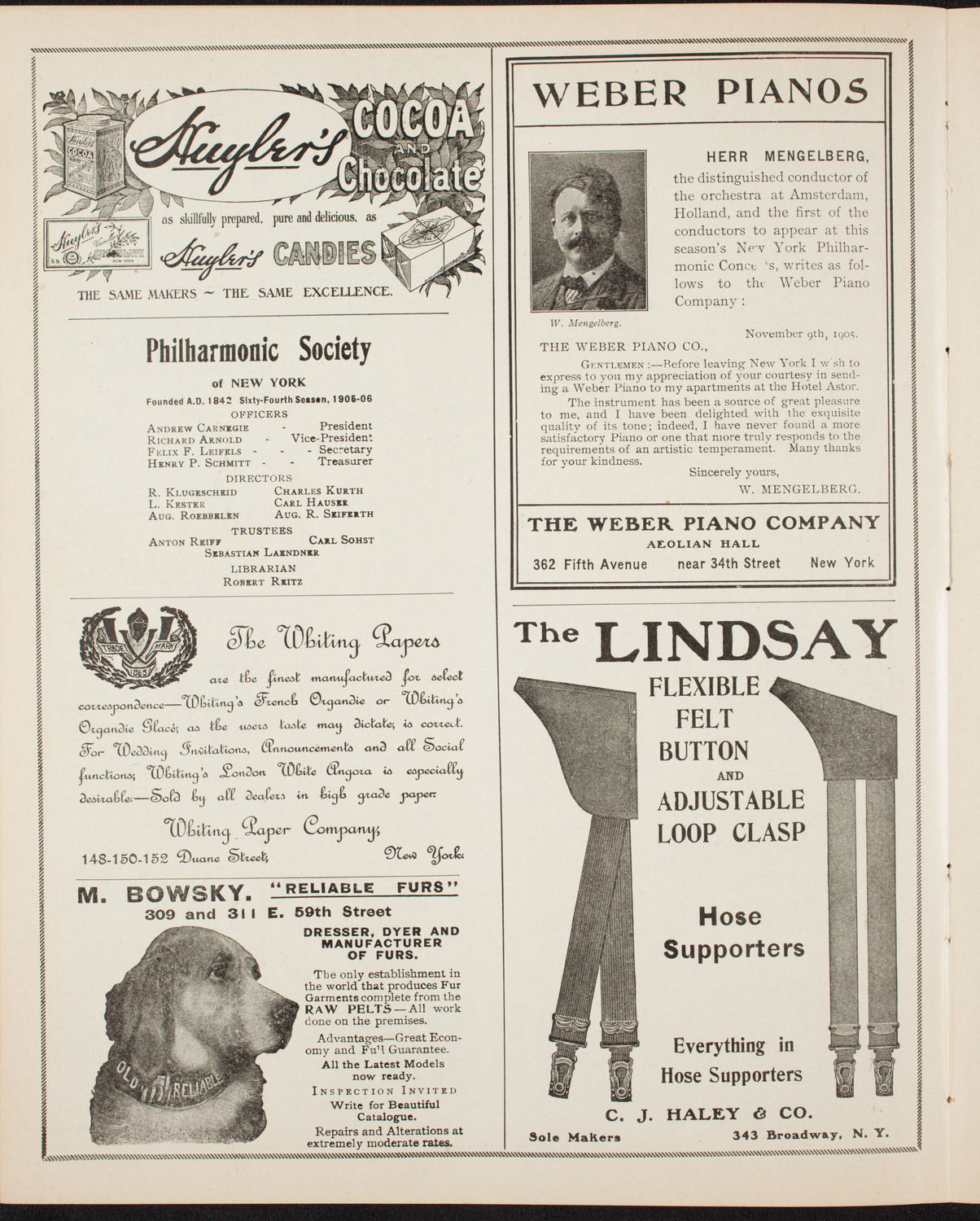 Emma Calvé, Soprano, and Her Company, February 22, 1906, program page 6
