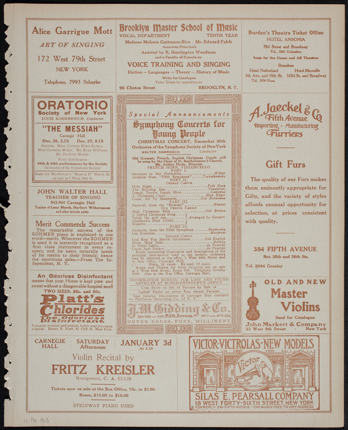 Elmendorf Lecture: The Nile Journey, December 14, 1913, program page 9