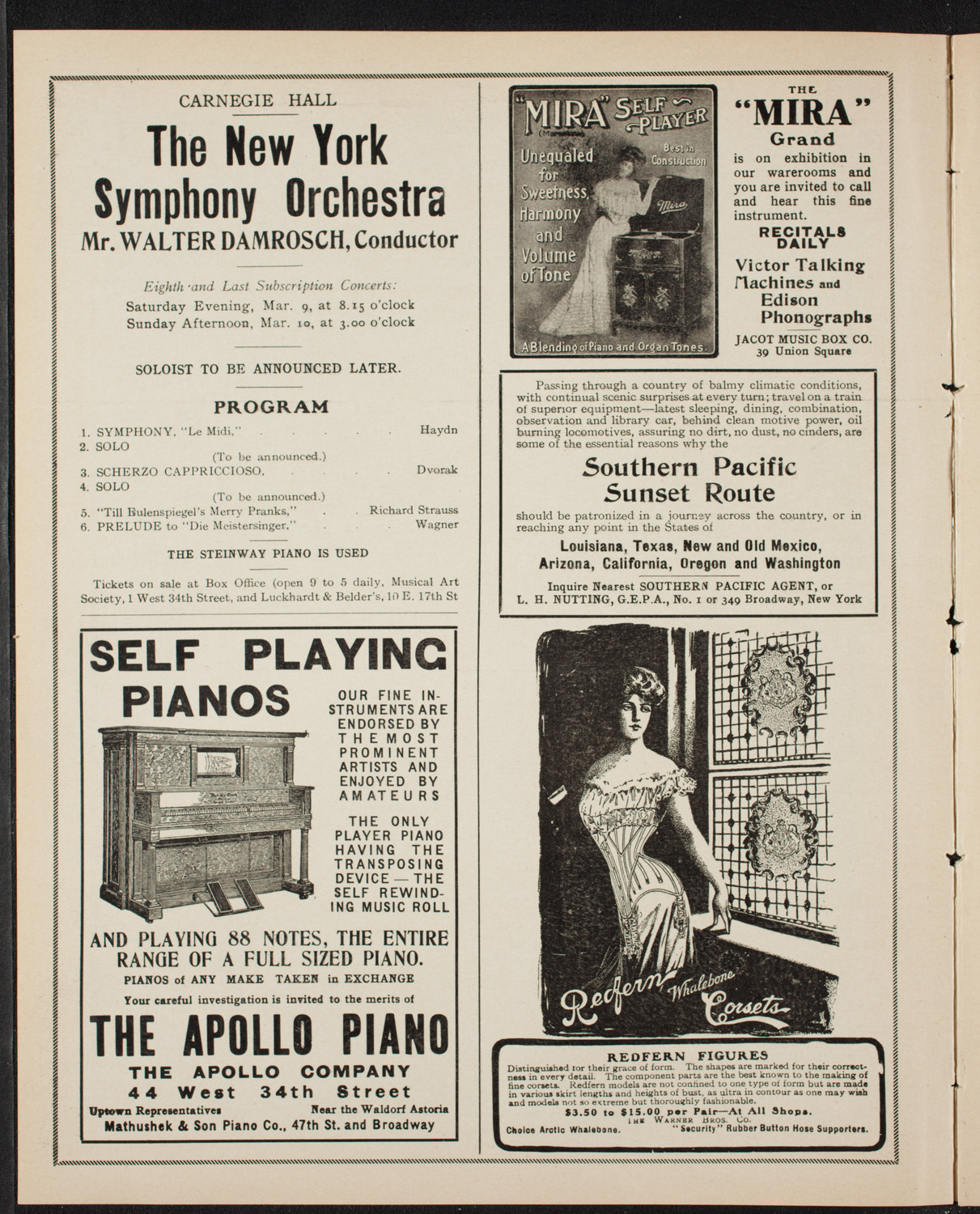 New York Banks' Glee Club, February 14, 1907, program page 2