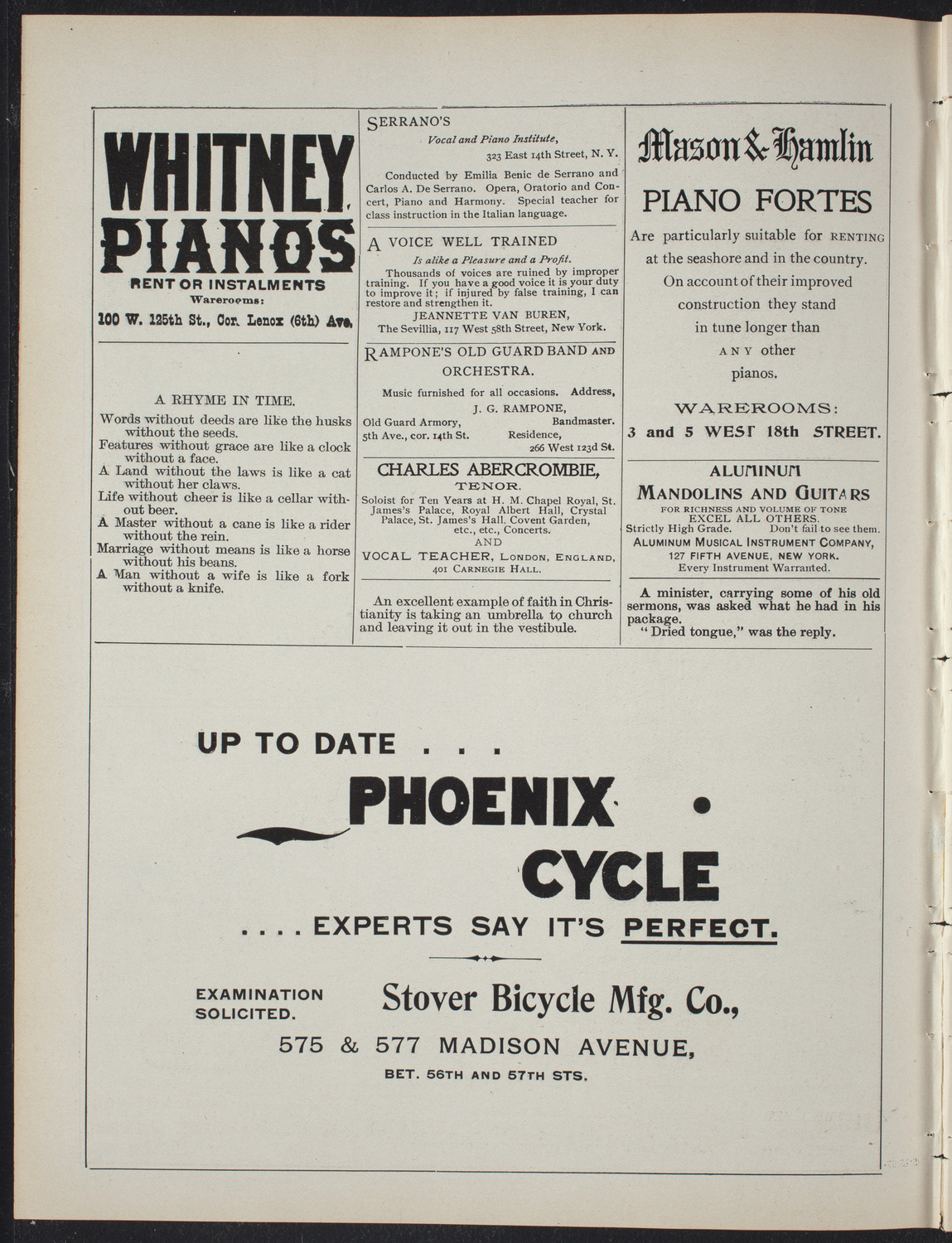 Concert by H.R. Humphries, May 13, 1897, program page 2