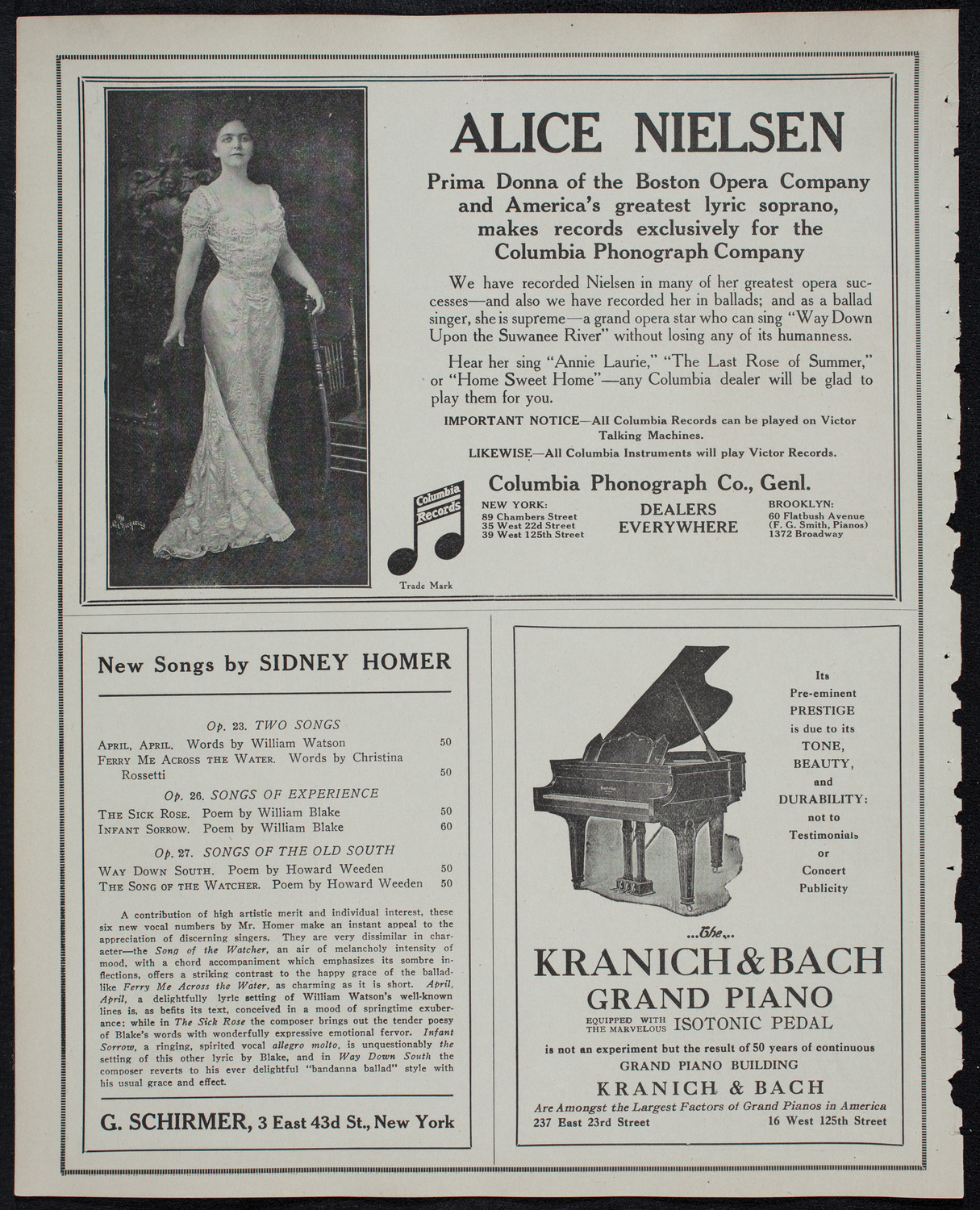 New York Philharmonic, January 24, 1913, program page 6