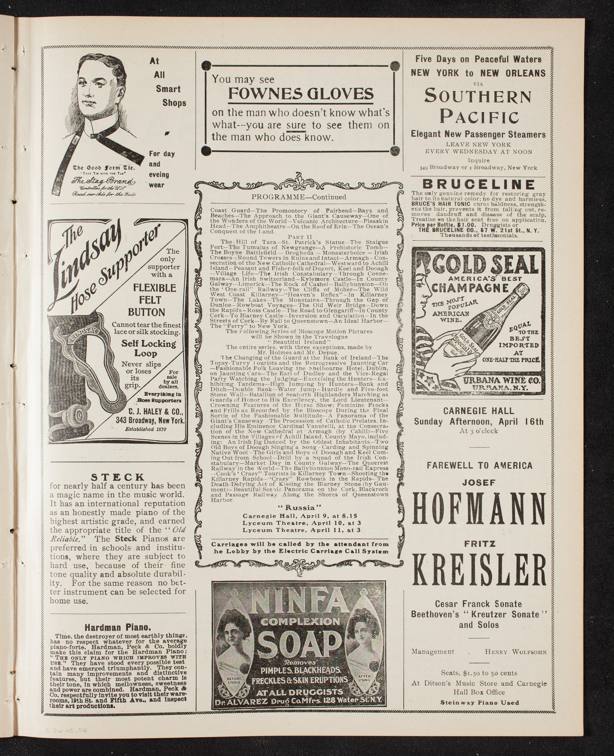 Burton Holmes Travelogue: Round About London, March 26, 1905, program page 9