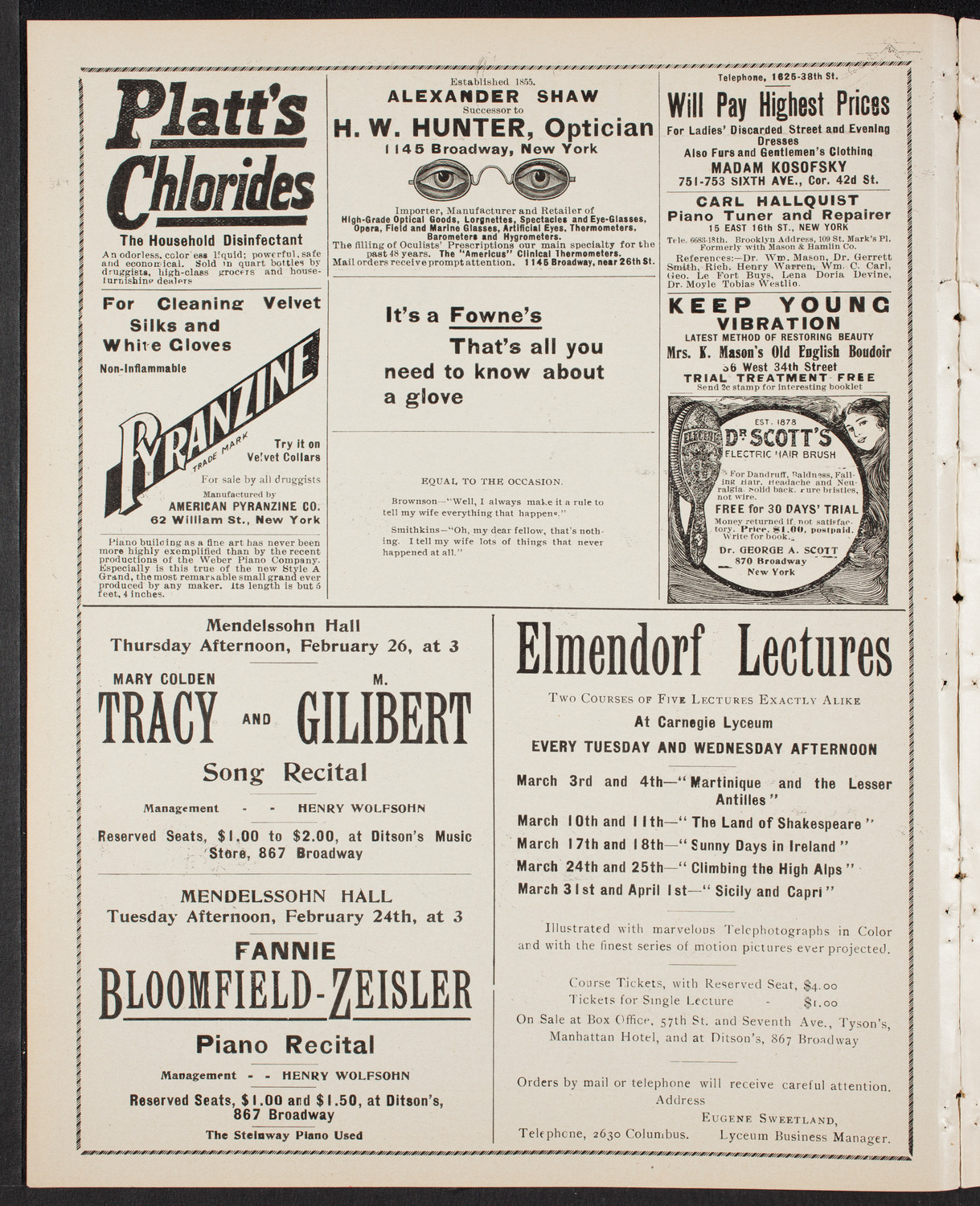 New York Philharmonic, February 13, 1903, program page 2