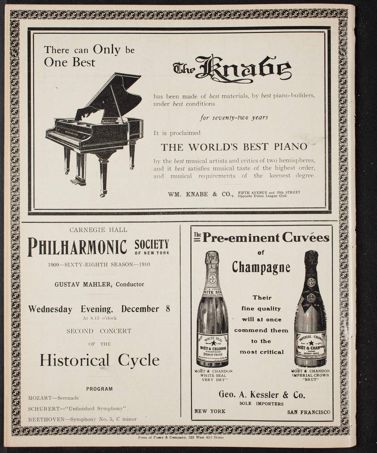 Isadora Duncan, Dancer, with the New York Symphony Orchestra, December 2, 1909, program page 12