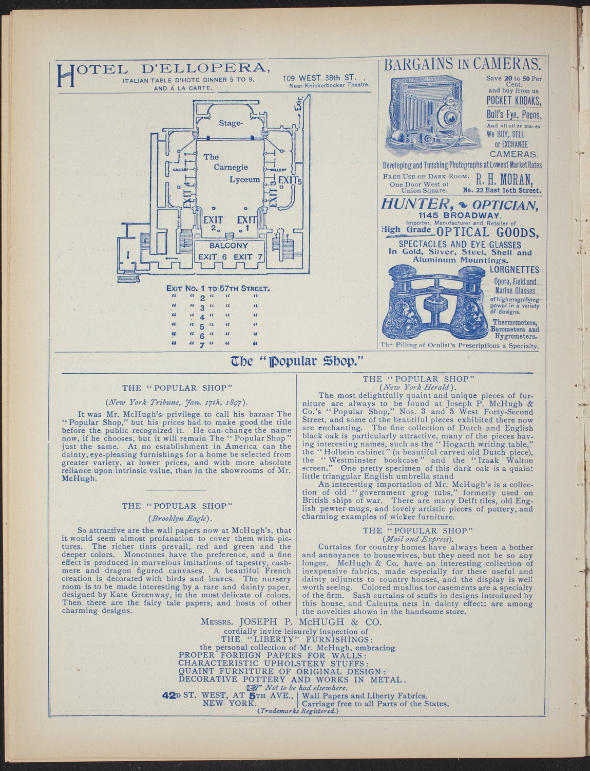 Columbia College Musical Society, February 20, 1897, program page 6