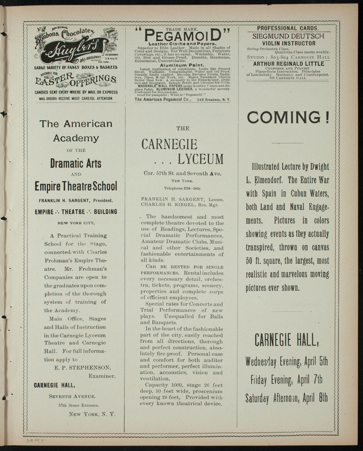 Powers-Arnold Wednesday Morning Musicale, March 8, 1899, program page 7