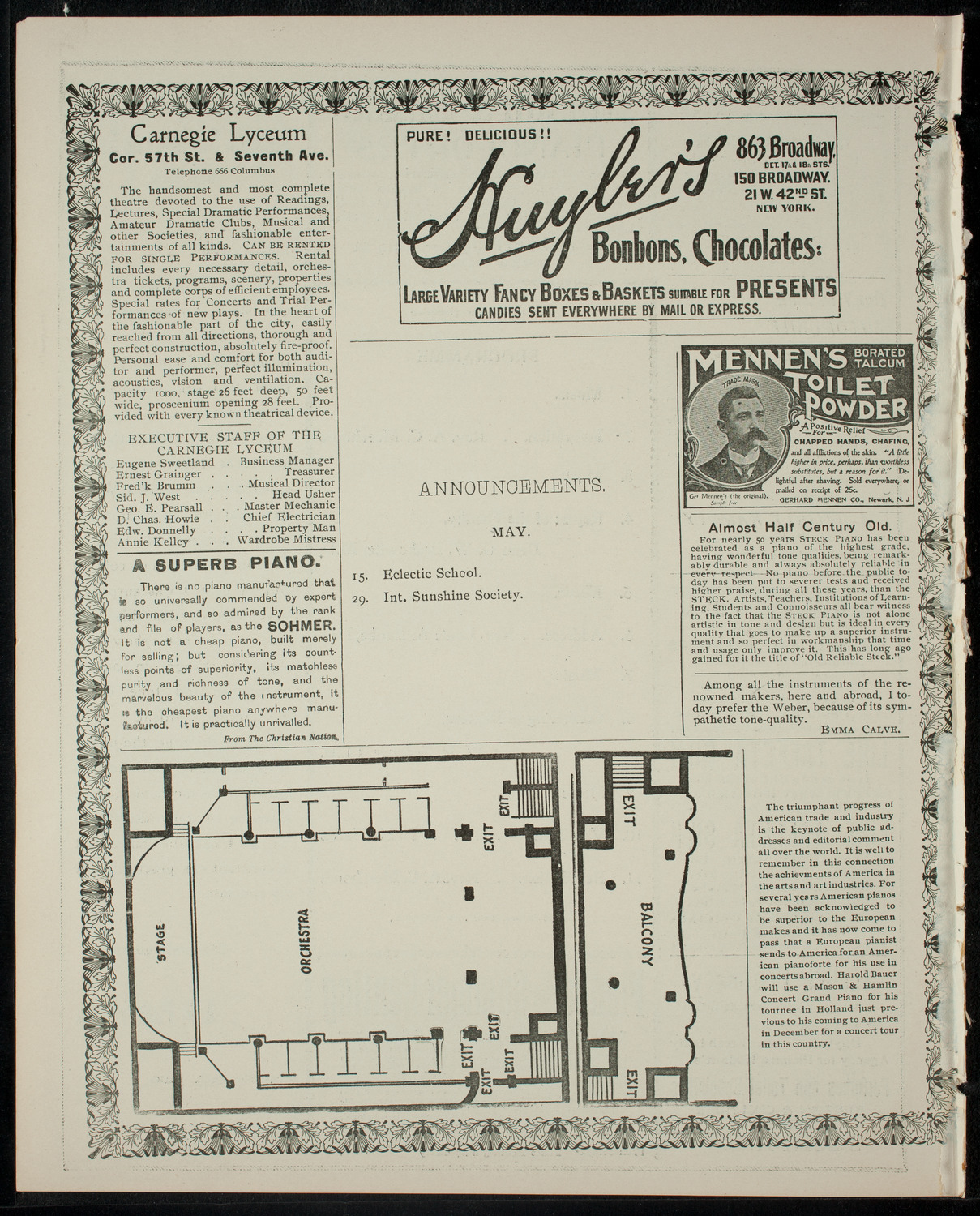 Graduation: Eclectic Medical College, May 15, 1902, program page 4