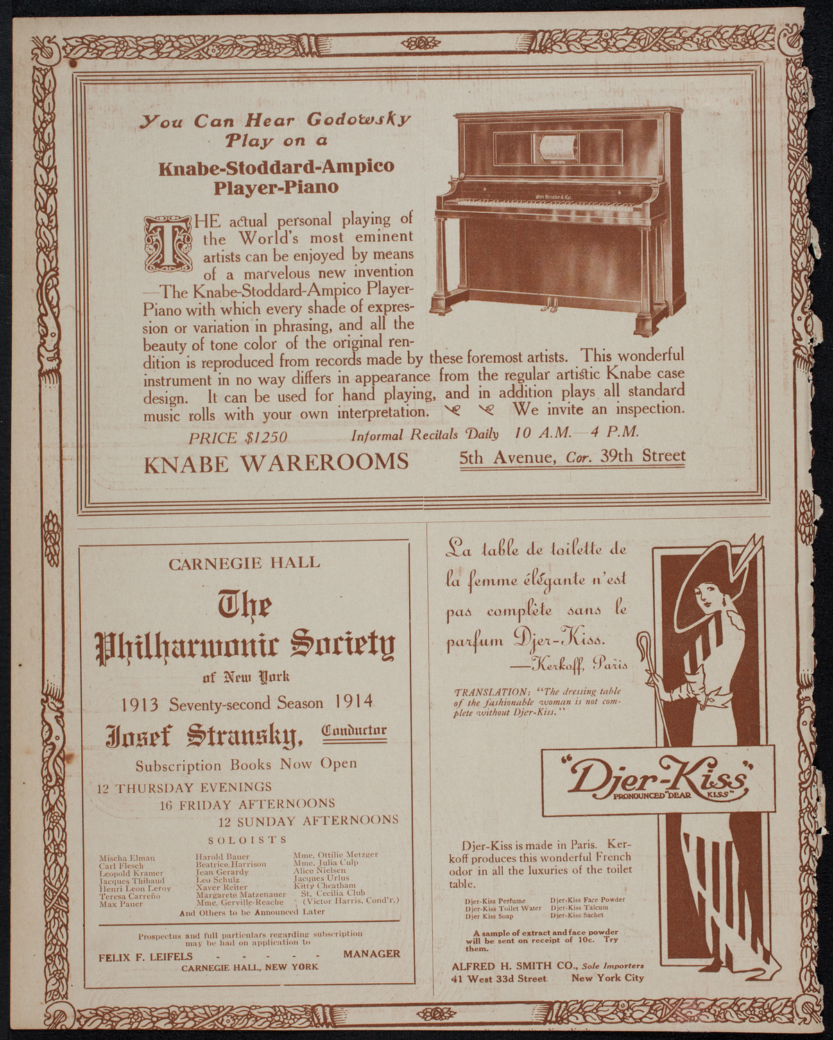 Grace Breen, Soprano, October 12, 1913, program page 12