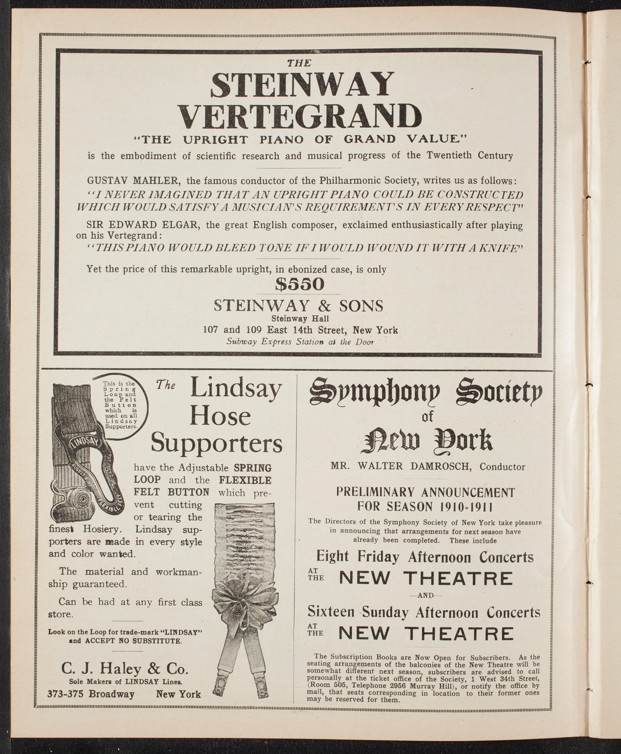 Newman's Illustrated Talks on Travel Topics, April 3, 1910, program page 4