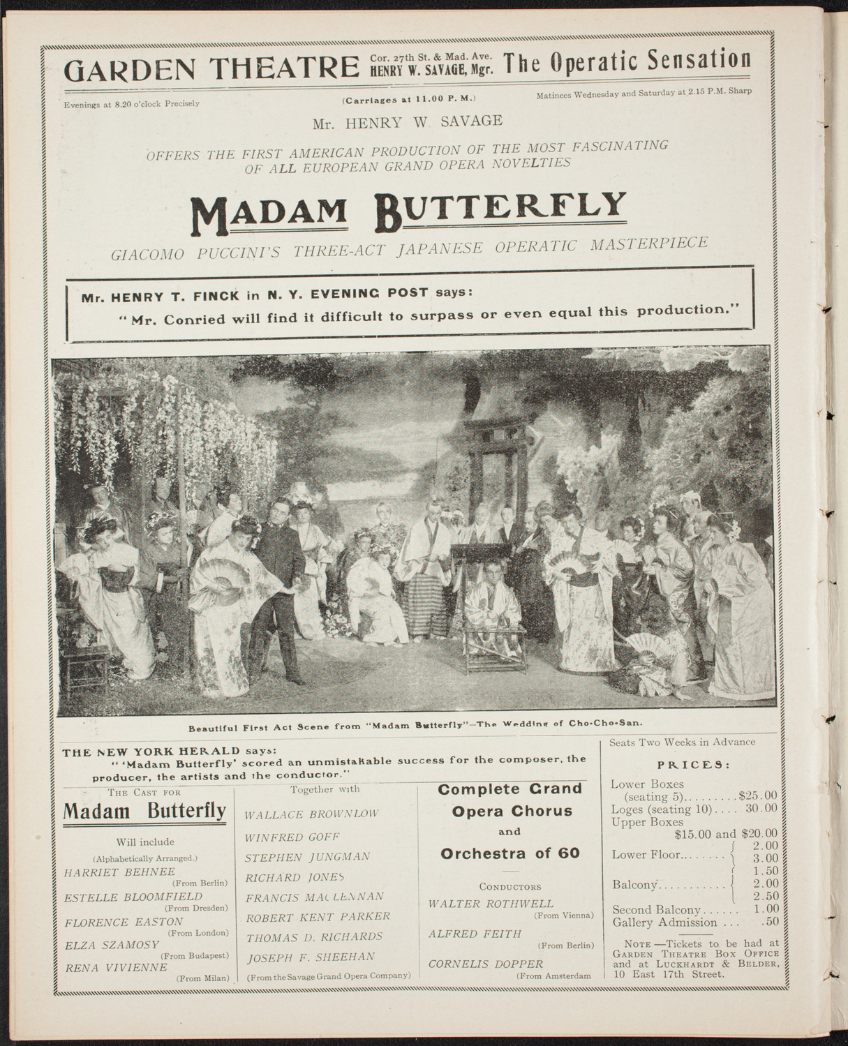 Benefit: St. Mark's Hospital, November 30, 1906, program page 10