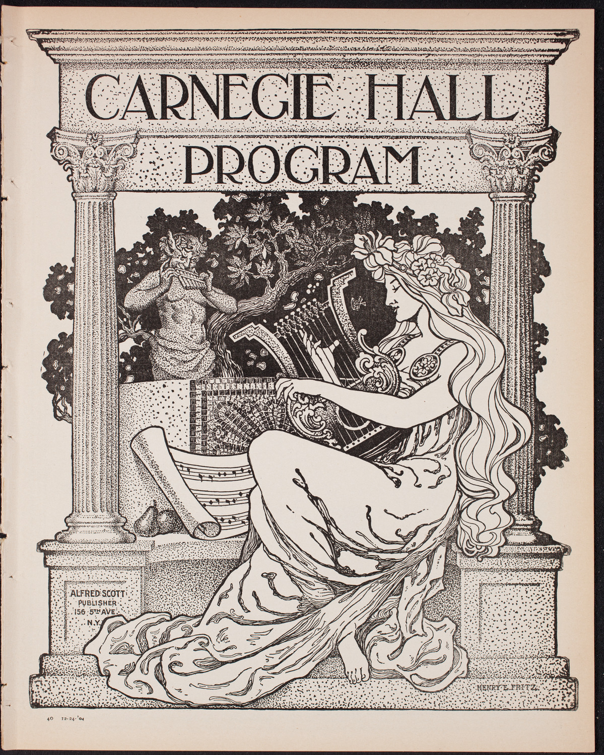 Russian Symphony Society of New York, December 24, 1904, program page 1