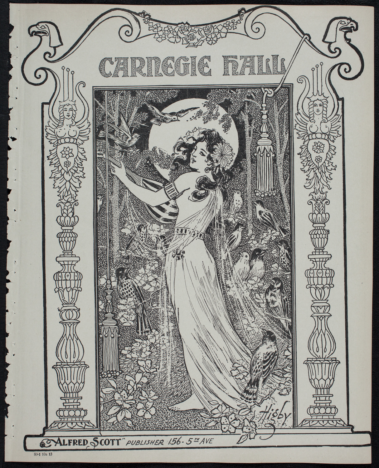 Julia Culp, Contralto, January 10, 1913, program page 1