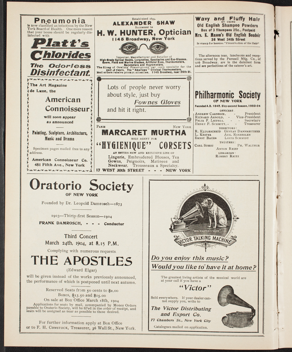 New York Philharmonic, February 13, 1904, program page 2