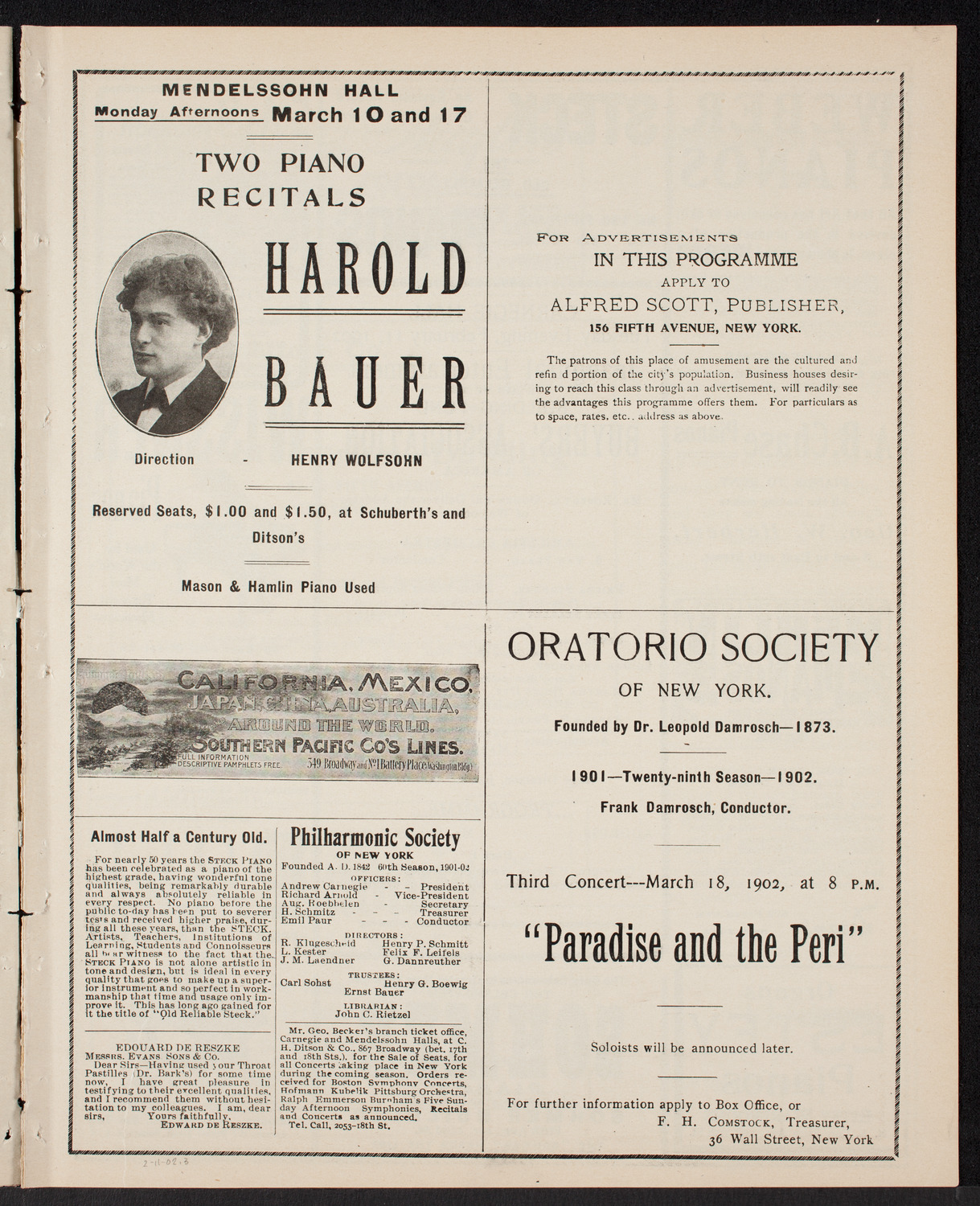 Benefit: Building Fund Buyers' Association of America, February 11, 1902, program page 5