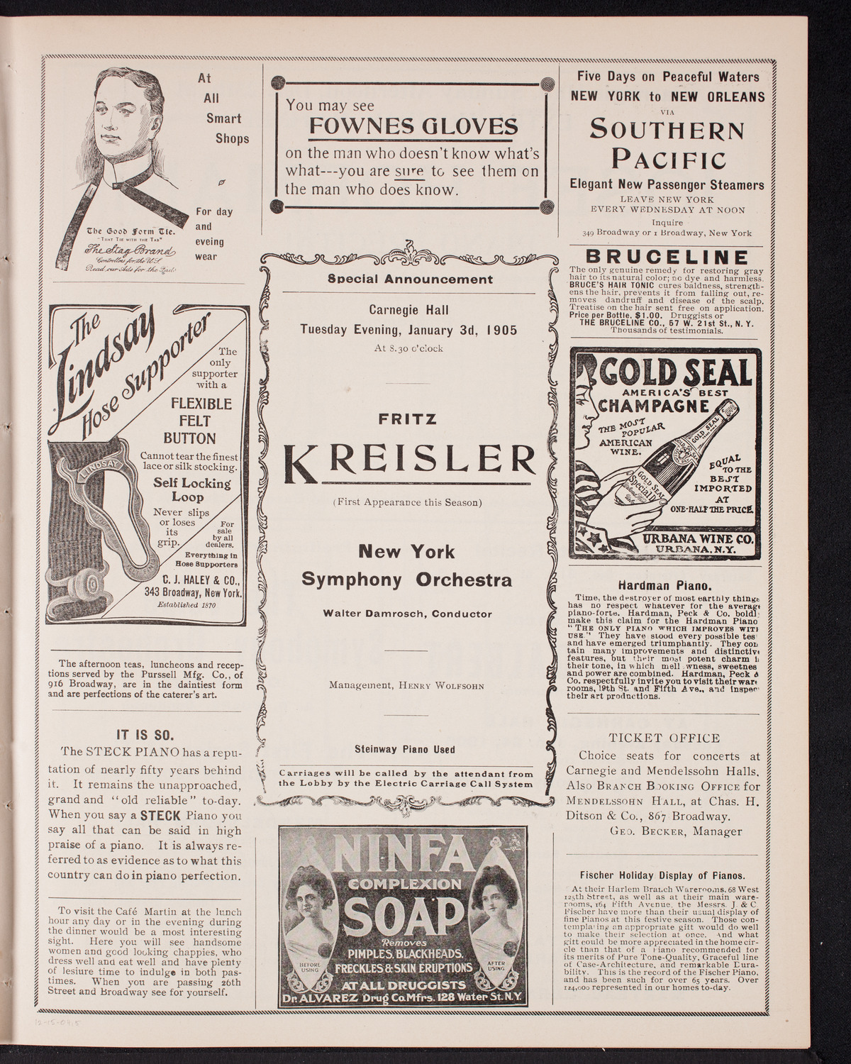 Musical Art Society of New York, December 15, 1904, program page 9