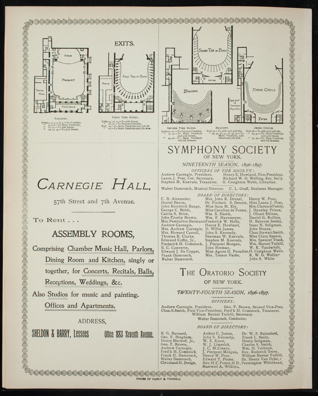 Graduation: Columbia University, June 9, 1897, program page 8