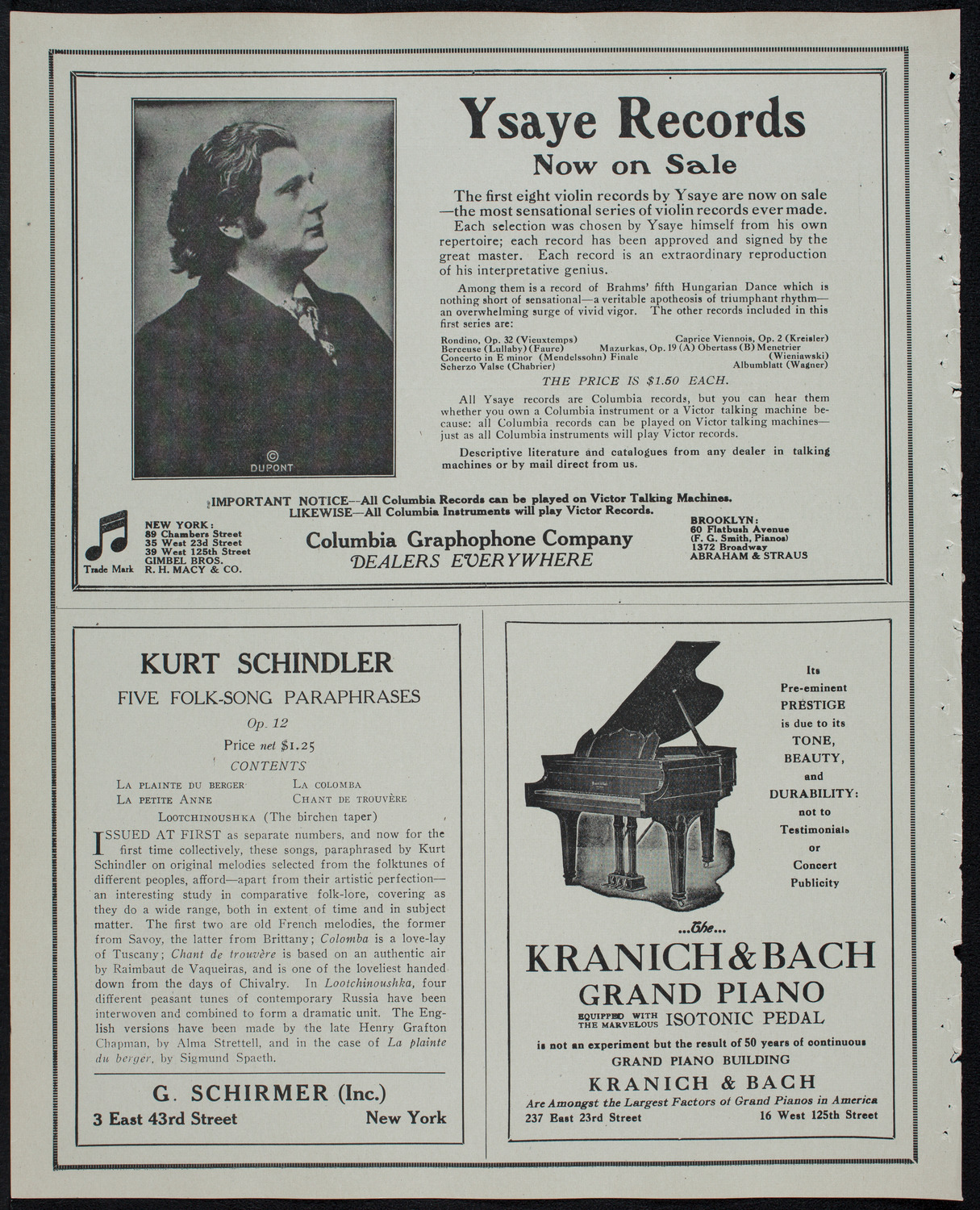 Russian Symphony Society of New York, March 22, 1913, program page 6