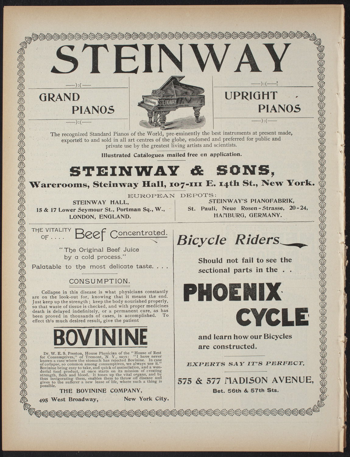 Saturday Morning Conferences on Comparative Literature, March 20, 1897, program page 8