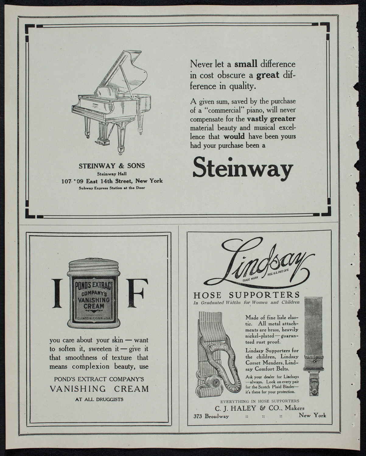 New York Philharmonic, March 9, 1913, program page 4