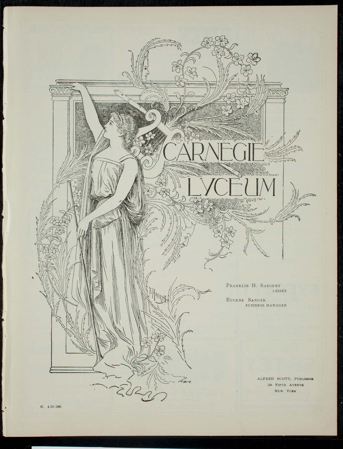 The Children's Theatre, April 20, 1901, program page 1
