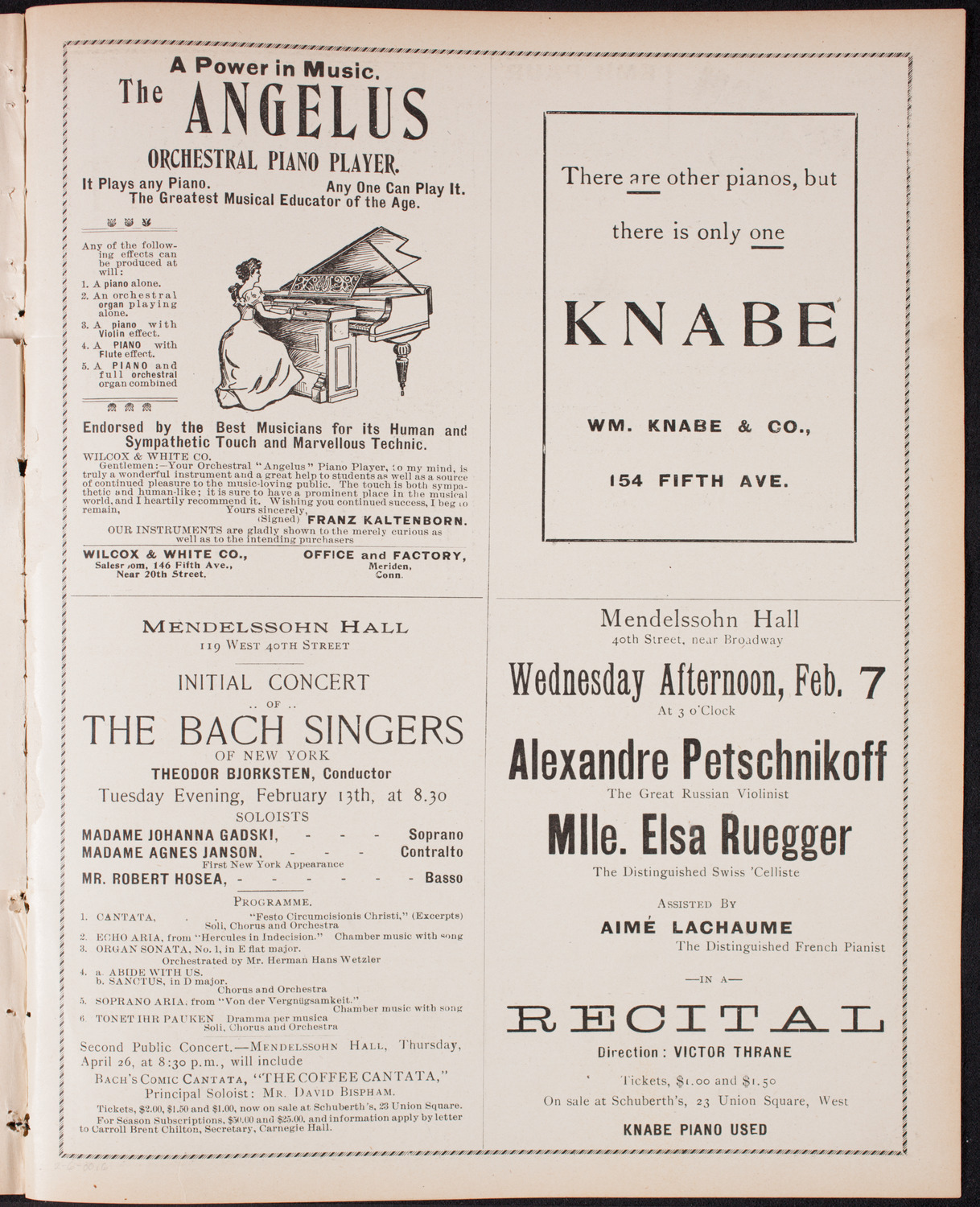 Benefit: Dewey Arch Fund, February 6, 1900, program page 11
