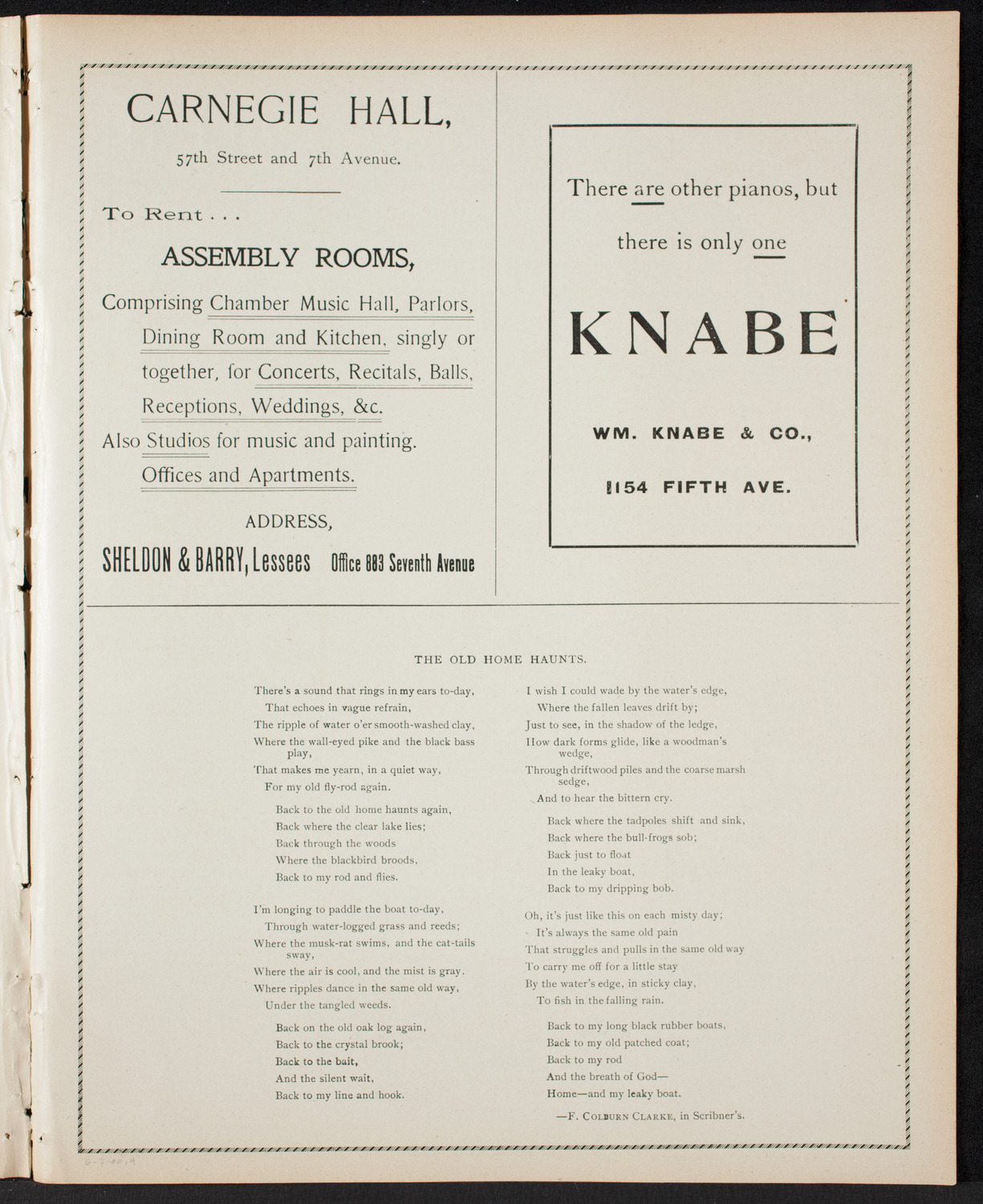 Graduation: The Packard Commercial School, June 7, 1900, program page 7