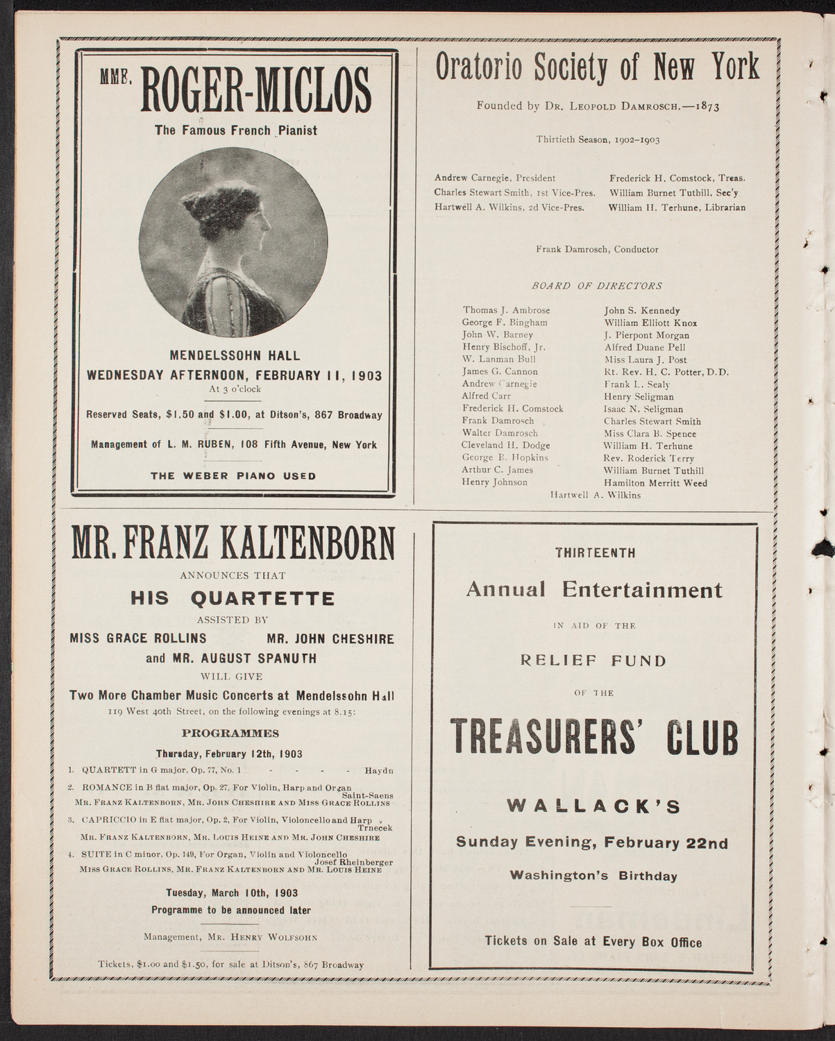 Meeting: YMCA/ Mass Meeting for Men, February 8, 1903, program page 8