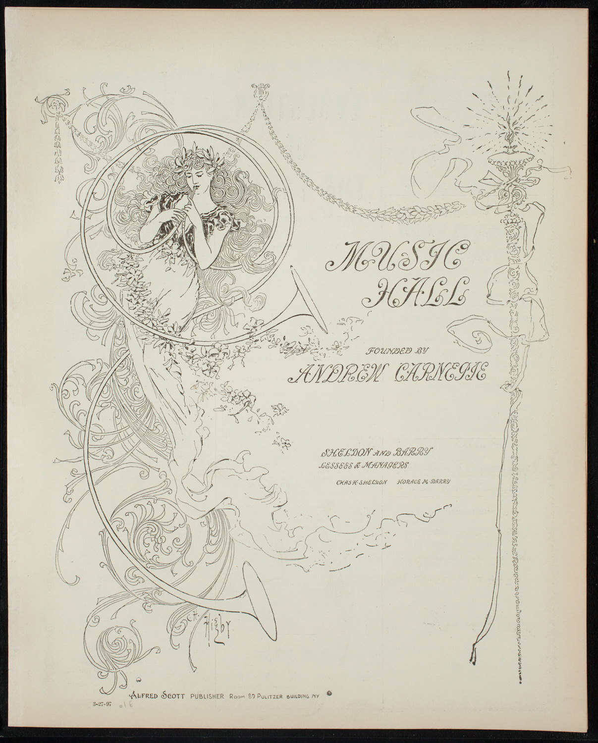 Oratorio Society of New York, March 27, 1897, program page 1