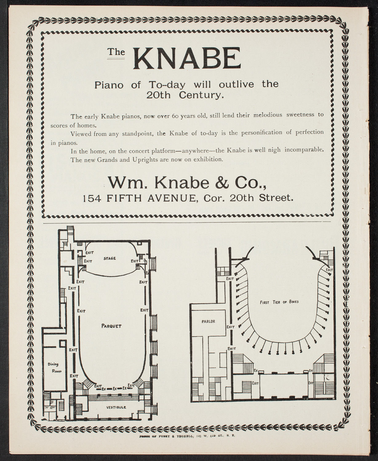 Ossip Gabrilowitsch, Piano, April 19, 1901, program page 8