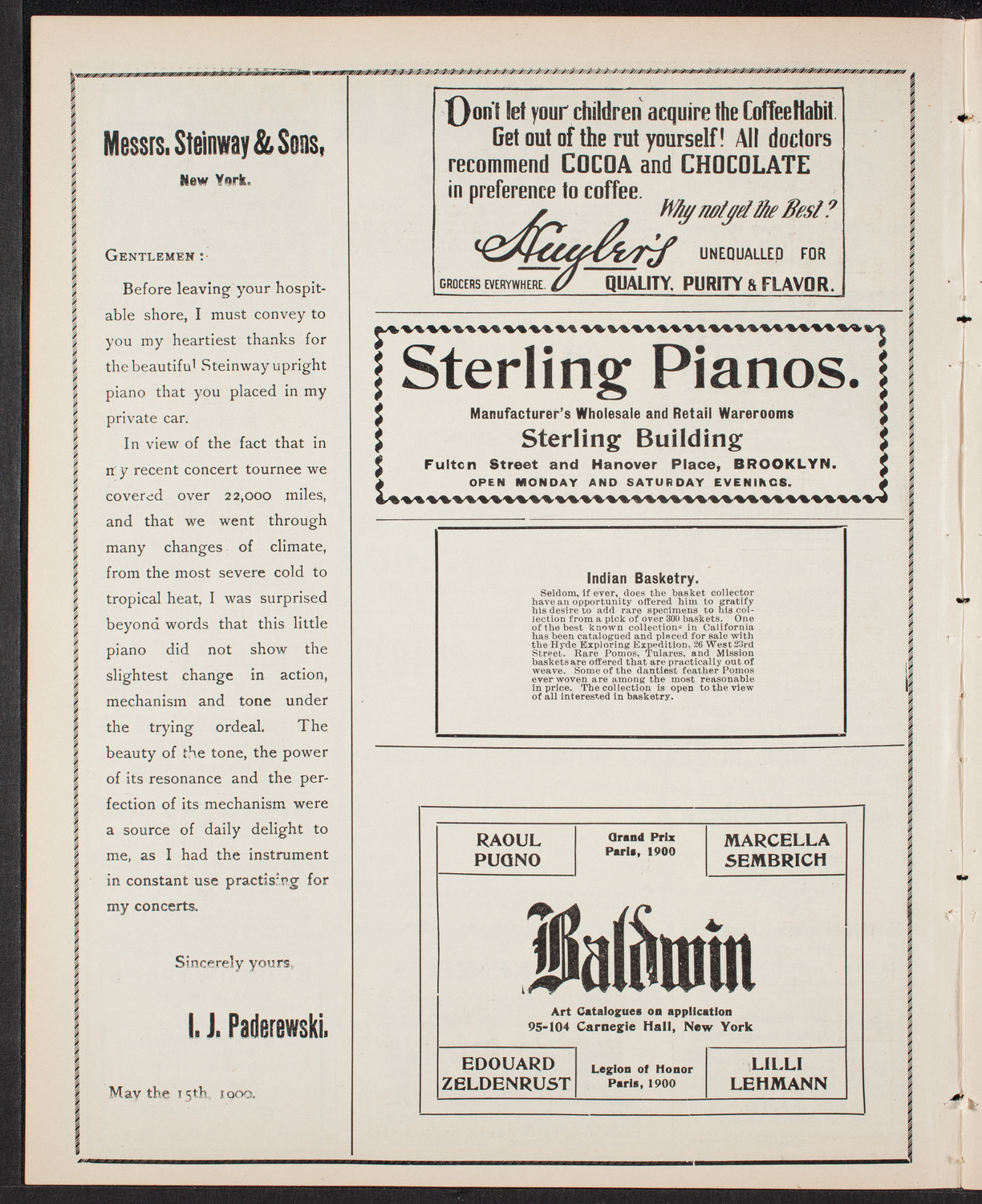 Symphony Concert for Young People, March 28, 1903, program page 4
