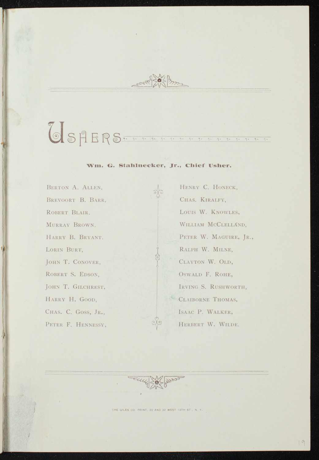 Graduation: Packard's Business College, May 21, 1891, program page 19