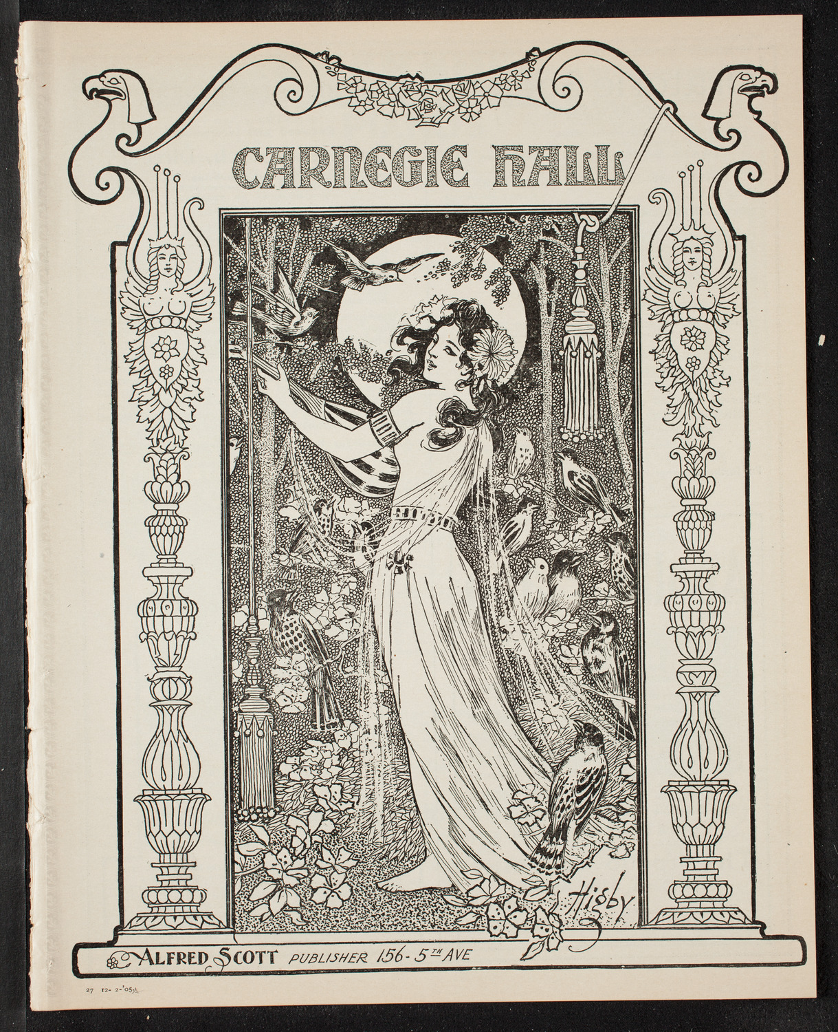 Jan Kubelik, Violin, December 2, 1905, program page 1