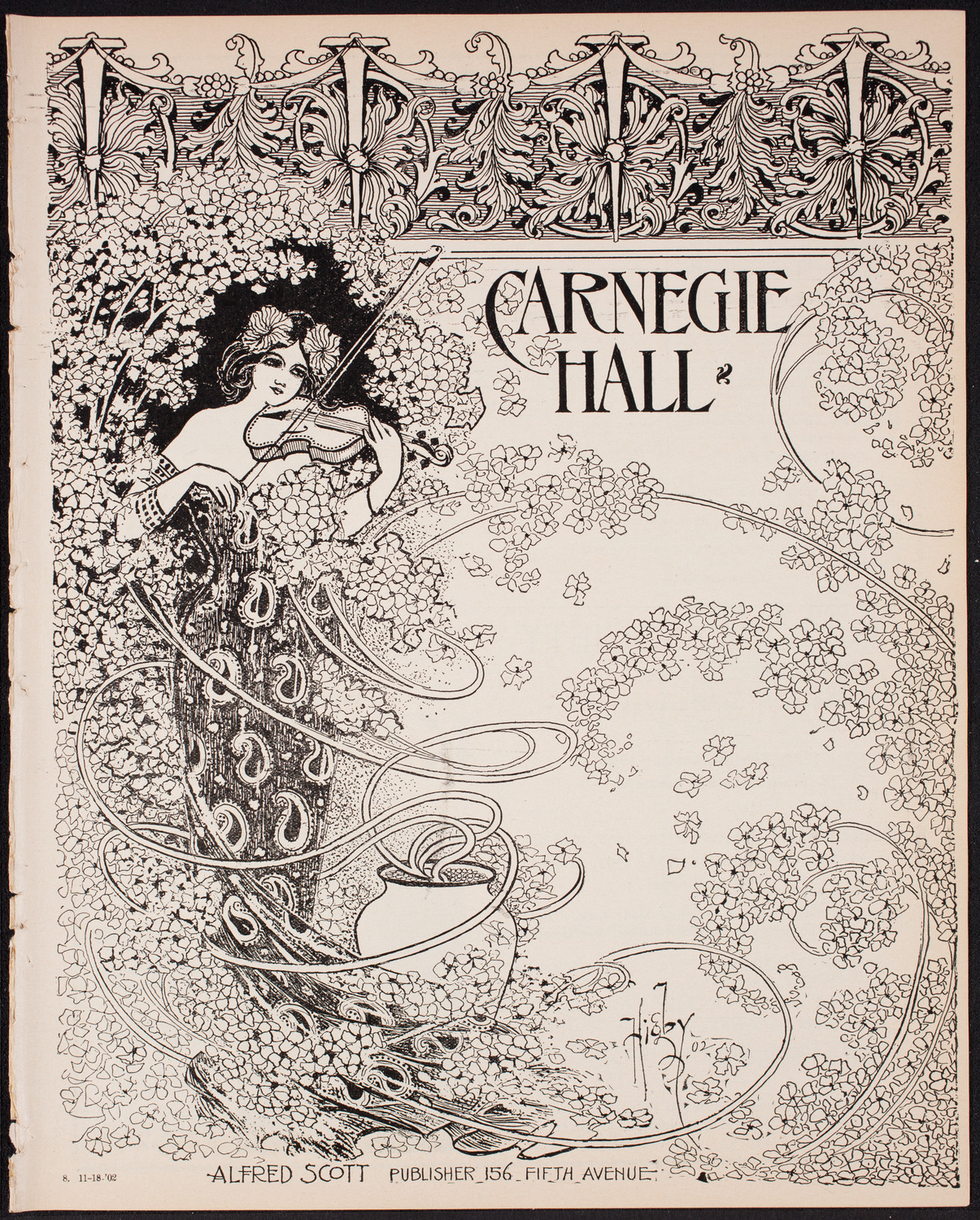 Oratorio Society of New York, November 18, 1902, program page 1
