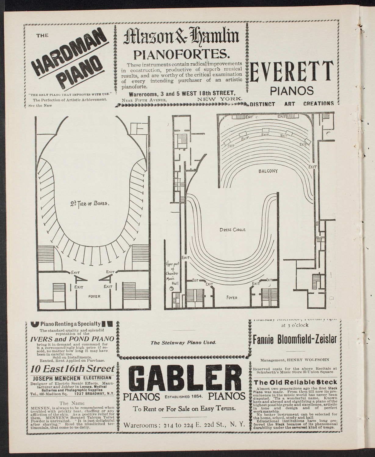 New York Philharmonic, February 2, 1901, program page 8