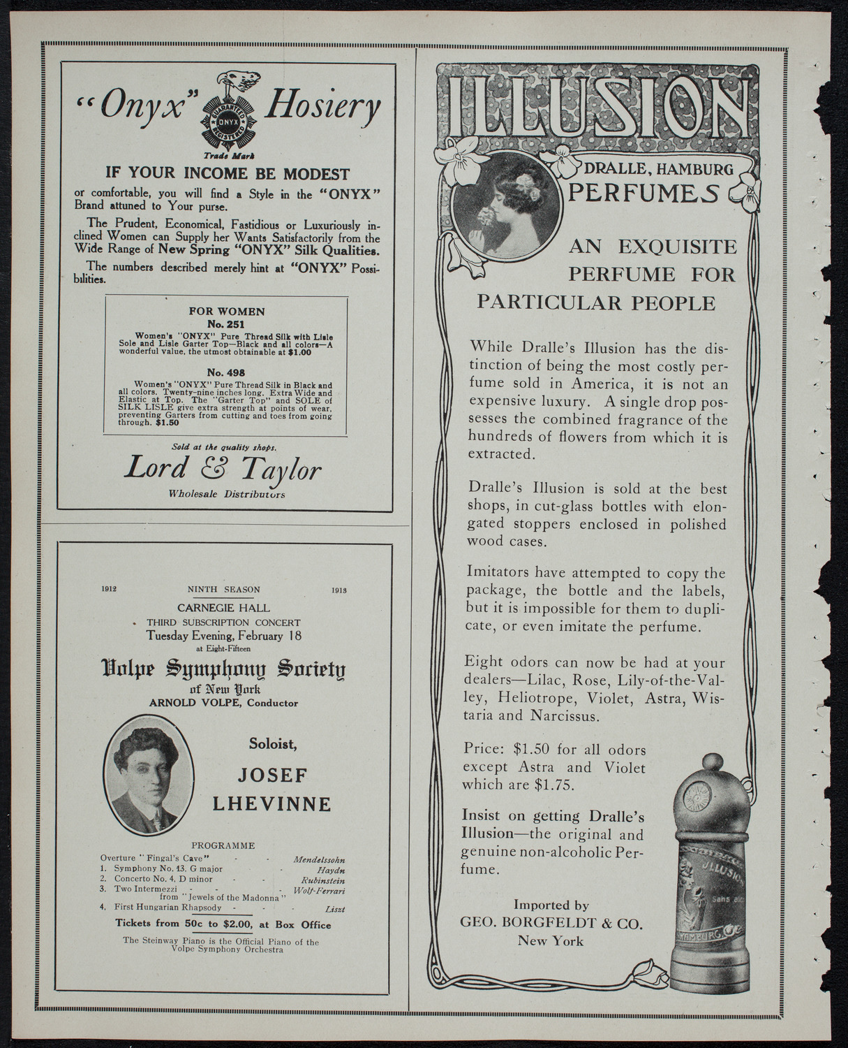 Ernest Schelling, Piano, February 15, 1913, program page 8