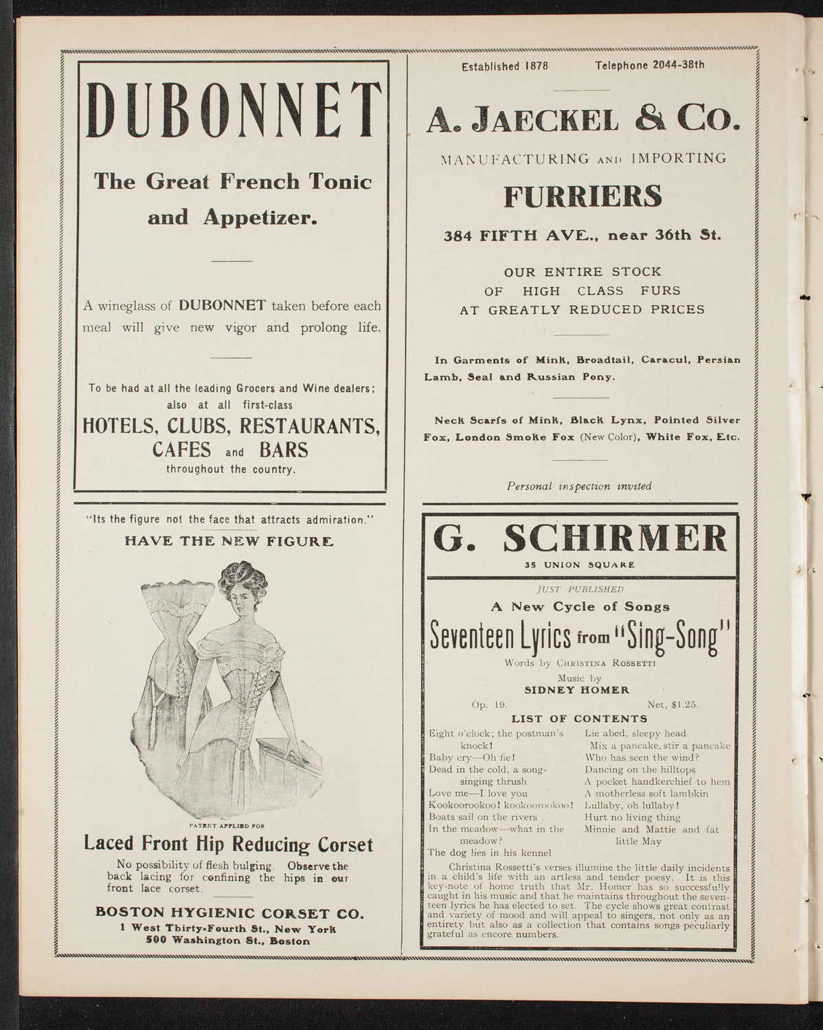 Volpe Symphony Society of New York, March 26, 1908, program page 8