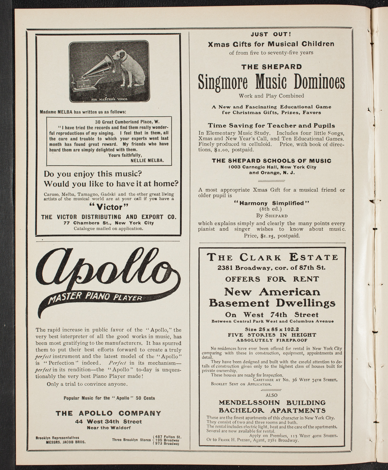 People's Symphony Concert, December 9, 1904, program page 2