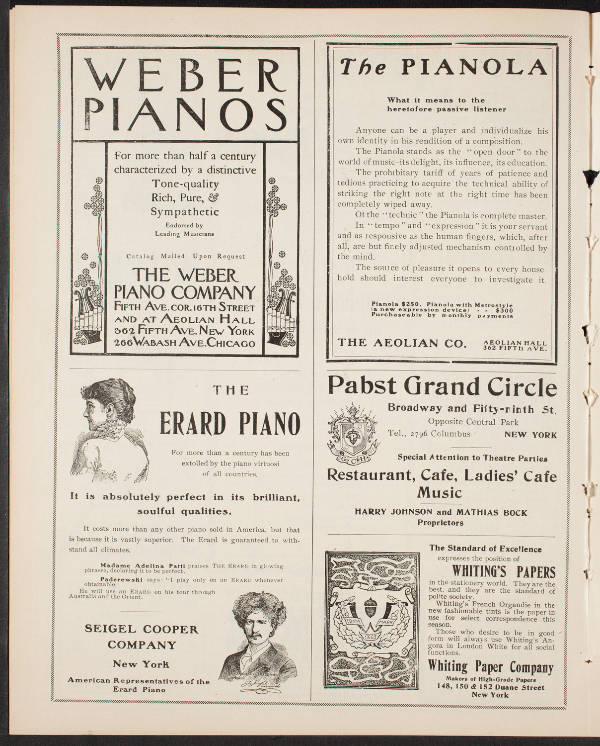 New York Symphony Orchestra, January 3, 1904, program page 6